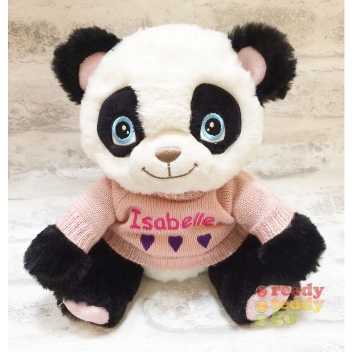 personalised panda teddy