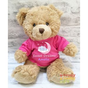 Girl Elephant Sleeping on Cloud + Any Name / Text Large Harry Brown Teddy Bear