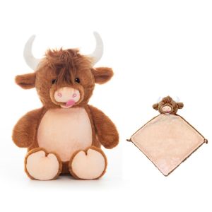 Harry Highland Cow Cubbie & Blankie Gift Set