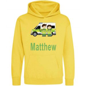 Ambulance and Paramedics Any Name Childrens Hoodie