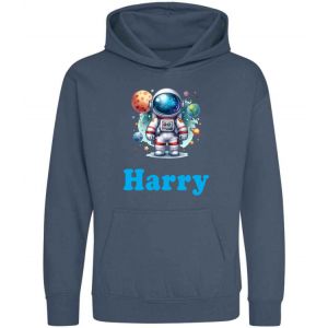 Astronaut Planets Any Name Childrens Hoodie