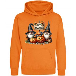 Happy Halloween Gnomes Any Name Childrens Hoodie