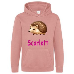 Hedgehog Any Name Childrens Hoodie