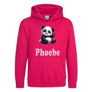 Panda Any Name Childrens Hoodie