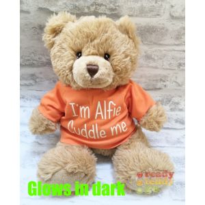 Large Harry Brown Teddy Bear - Glow in the Dark T-Shirt