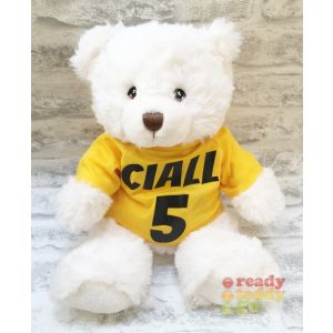 Large Harry White Teddy Bear - Glitter or Plain Vinyl T-Shirt