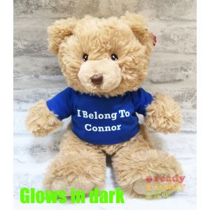 Medium Harry Brown Teddy Bear - Glow in the Dark T-Shirt