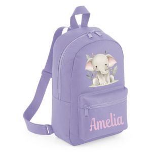 Elephant Leaves Any Name Childs Mini Rucksack