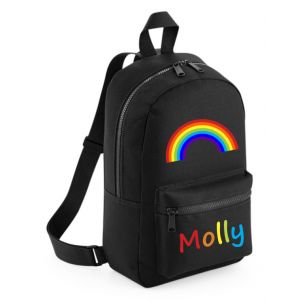 Rainbow Any Name Childs Mini Rucksack