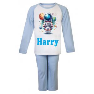 Astronaut Planets Any Name Childrens Pyjamas