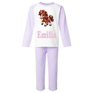 Cute Horse Any Name Childrens Pyjamas