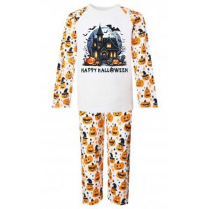 Happy Halloween Haunted House Any Name Childrens Pyjamas