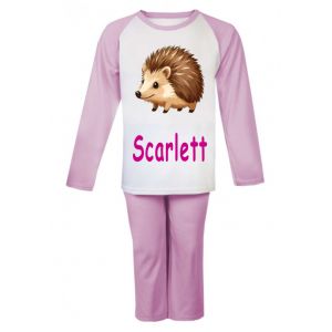 Hedgehog Any Name Childrens Pyjamas