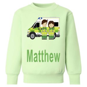 Ambulance and Paramedics Any Name Childrens Sweatshirt / Jumper