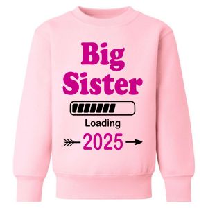 Big Sister Loading Any Year Childrens Sweatshirt / Jumper