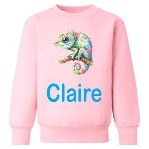 Chameleon Any Name Childrens Sweatshirt / Jumper