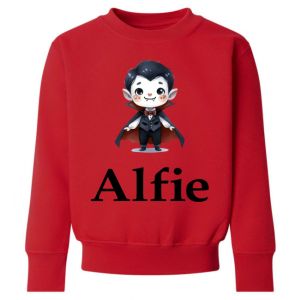 Halloween Dracula Boy Any Name Childrens Sweatshirt / Jumper