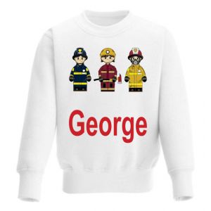 Fire Fighters Any Name Childrens Sweatshirt / Jumper