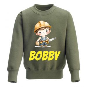 Handyboy / Builder Any Name Childrens Sweatshirt / Jumper