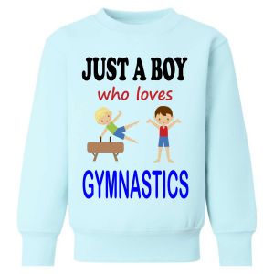 Just a Boy who loves GYMNASTICS Childrens Sweatshirt / Jumper