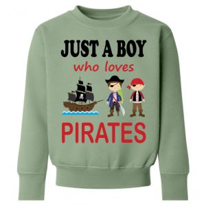 Just a Boy / Girl who loves PIRATES Childrens Sweatshirt / Jumper