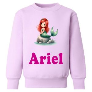 Mermaid Watercolour Any Name Childrens Sweatshirt / Jumper