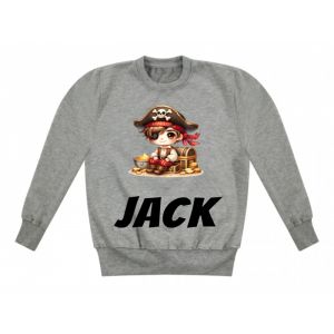 Pirate Treasure Chest Any Name Childrens Sweatshirt / Jumper