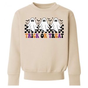 Halloween Trick or Treat Ghosts Any Name Childrens Sweatshirt / Jumper