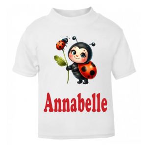 Ladybird Any Name Childrens Printed T-Shirt