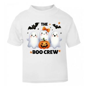 Halloween The Boo Crew Any Name Childrens Printed T-Shirt