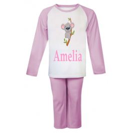 Personalised Koala Any Name Printed Kids Children s Pyjamas PJ s Pajamas